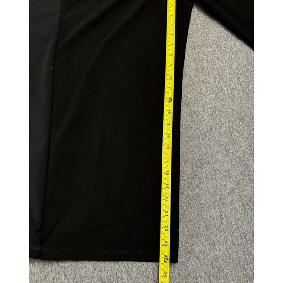 Eileen Fisher Stretch Crepe Black Tie Front Crop Pants Wide leg Small - Picture 5 of 10